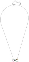 Thumbnail for your product : Latelita Infinity Eternity Rainbow Necklace Silver
