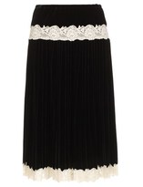 Thumbnail for your product : Meadham Kirchhoff Black Velvet Winky Skirt