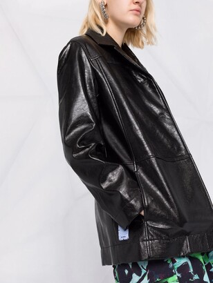 McQ Faux-Leather Coat