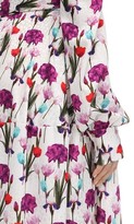 Thumbnail for your product : Borgo de Nor Printed Satin Jacquard Midi Dress