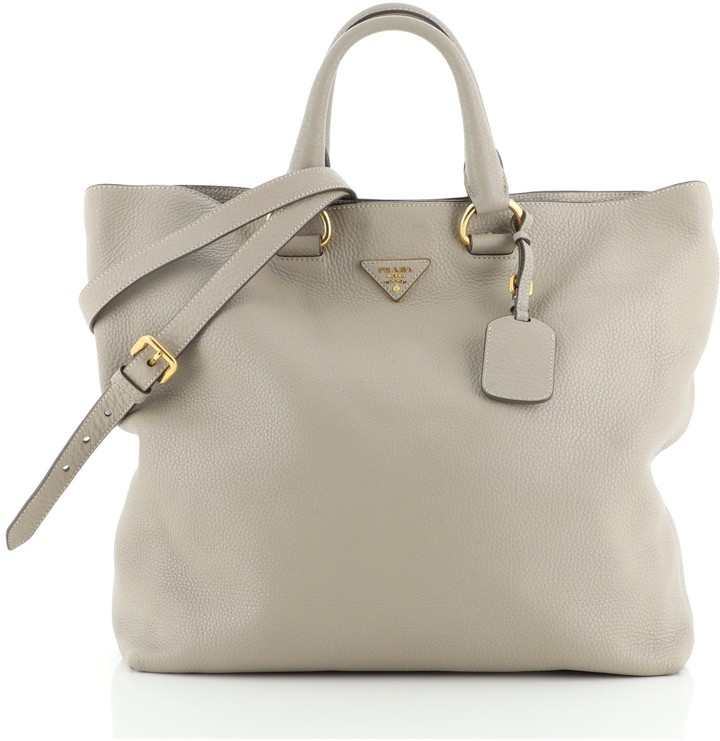 Prada Convertible Shopper Tote Vitello Daino Large ShopStyle Bags