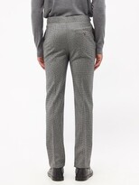 Thumbnail for your product : Gabriela Hearst Sebastian Houndstooth-check Wool Trousers - Black White
