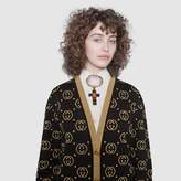 Thumbnail for your product : Gucci Brooch with cross and cameo