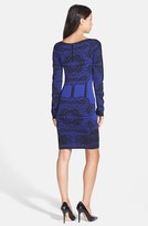 Thumbnail for your product : Nicole Miller Baroque Pattern Knit Body-Con Dress