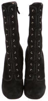 Thumbnail for your product : Christian Louboutin Suede Lace-Up Boots