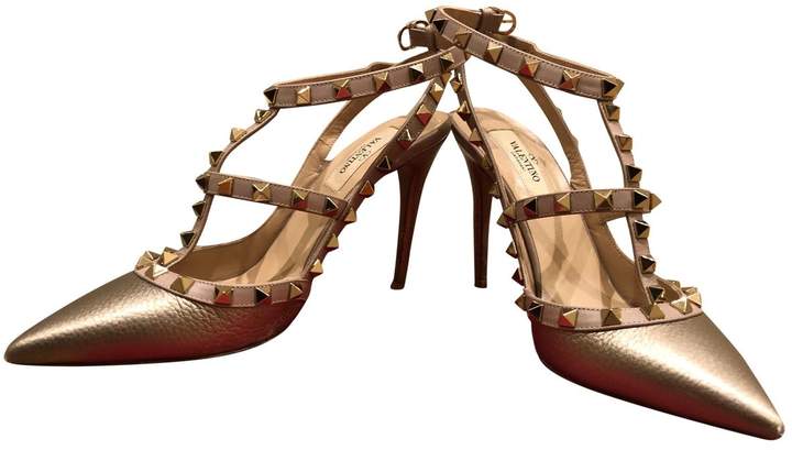valentino gold heels
