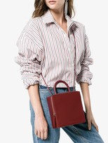 Thumbnail for your product : Building Block Wine Red box Leather Shoulder bag