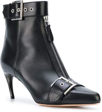 Alexander McQueen heeled buckle boots