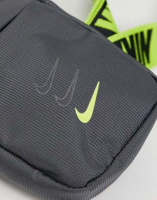 Nike gray × neon green sling bag NWT Nike Mini Adjustable Sling Crossbody Shoulder Bag 5x7 | eBay