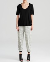 Thumbnail for your product : Three Dots Elbow Sleeve Relaxed High/Low Tee