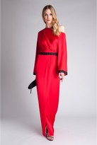 Thumbnail for your product : Amanda Wakeley Sayo Wrap-front Silk Gown