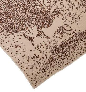 Cartier Panther Print Cashmere Scarf