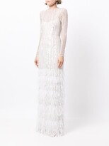 Thumbnail for your product : Rachel Gilbert Kenzi sequin-embellished gown