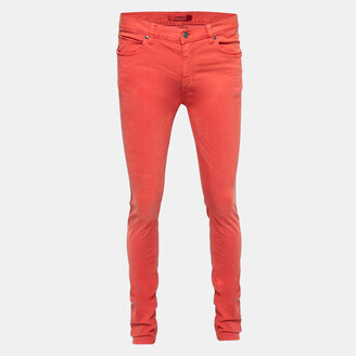 HUGO BOSS Red Cotton Slim Fit Jeans L Waist 33"