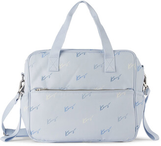 Kenzo Baby Blue Logo Changing Bag & Mat Set
