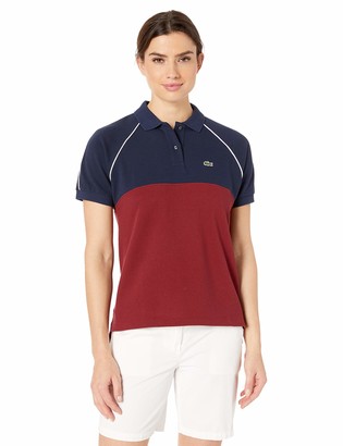 Lacoste Women's S/S Relaxed FIT Color Block Polo
