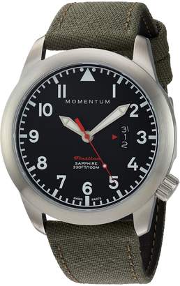 Momentum Men's 1M-SP18BS6G Analog Display Swiss Quartz Green Watch