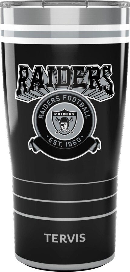 Tervis Traveler NFL Las Vegas Raiders - Vintage Triple Walled Insulated Tumbler Travel Cup Keeps Drinks Cold & Hot, 20oz, Stainless Steel