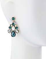 Thumbnail for your product : Fragments for Neiman Marcus Acrylic Facet Earrings, Emerald