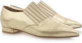 Thumbnail for your product : Laurence Dacade Gaia mirrored-leather loafers