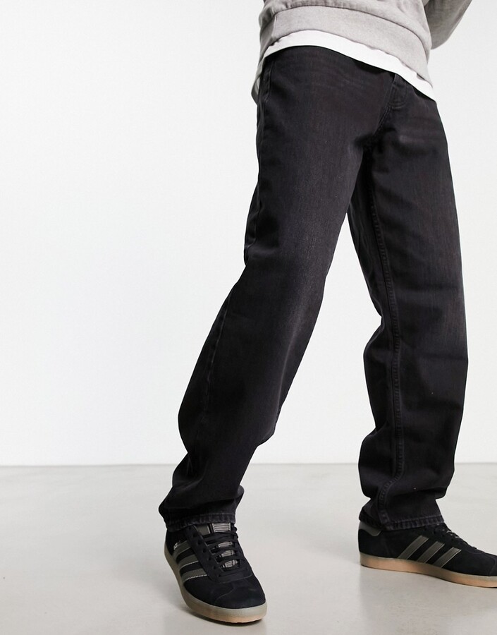 ONLY & SONS Five loose fit jeans in vintage black wash - ShopStyle