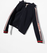 Thumbnail for your product : Gucci Children Baby Logo Stripe Hoodie - Kids - Nylon/Cotton - 6