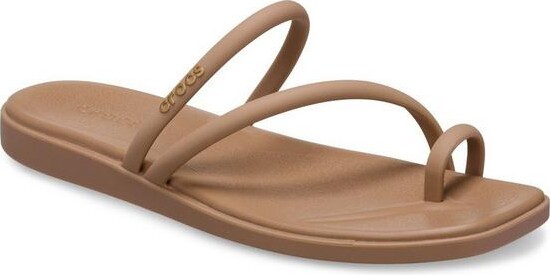 Crocs Women's Miami Toe Loop Sandals 6 Black