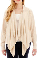 Thumbnail for your product : JCPenney A.N.A a.n.a Long-Sleeve Flyaway Cardigan Sweater - Plus