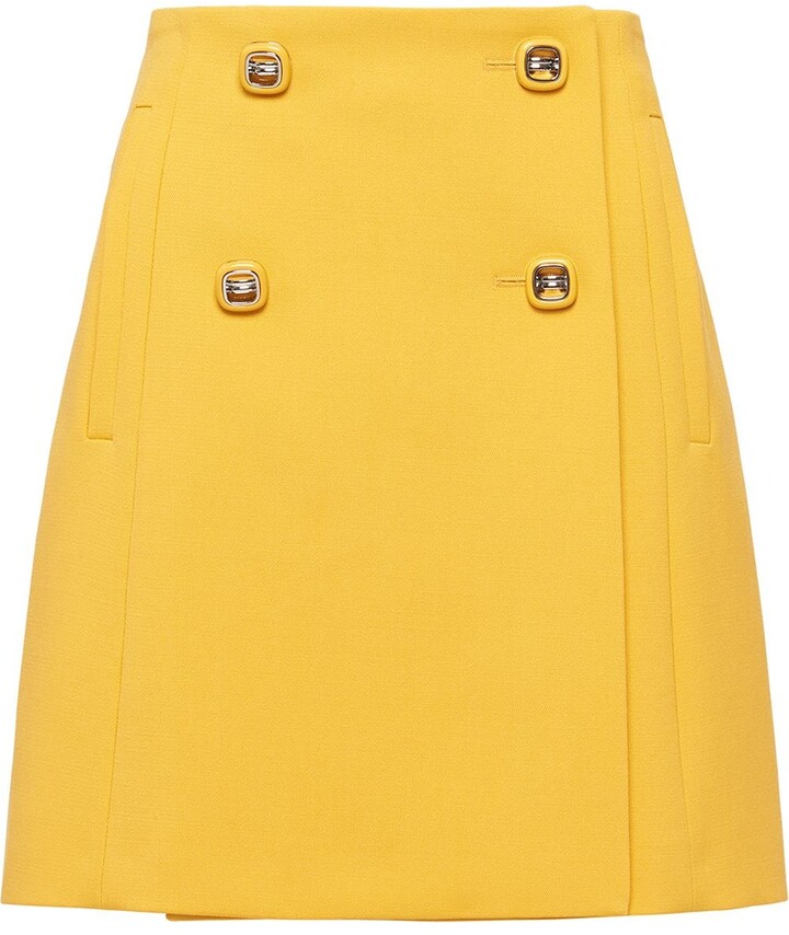 Prada Double-Breasted Skirt - ShopStyle