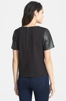 Thumbnail for your product : Halogen Leather Front Top (Regular & Petite) (Online Only)