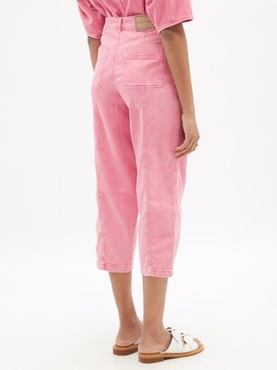 See by Chloe Cropped High-rise Straight-leg Jeans - Mid Pink