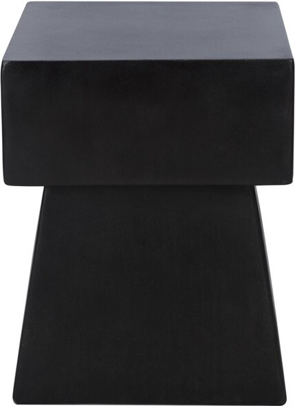 Safavieh ZenAccentStool-Indoor/Outdoor-VNN1000-Black