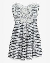 Thumbnail for your product : Parker Molly Print Mesh Inset Strapless Dress
