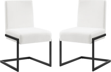 Casabianca Furniture Fontana Leather Metal Cantilever Chair