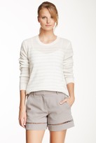 Thumbnail for your product : Rebecca Taylor Cashmere Striped Hi-Lo Pullover Sweater