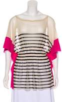 Thumbnail for your product : Jean Paul Gaultier Soleil Stripe Sleeveless Blouse w/ Tags
