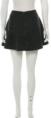 Theyskens' Theory Wool-Blend Mini Skirt