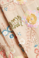 Thumbnail for your product : Needle & Thread China Rose embellished chiffon mini dress