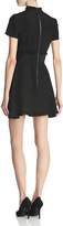 Thumbnail for your product : The Kooples Lace-Inset Silk Mini Dress