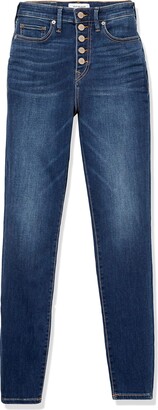 True Religion Women's CAIA Button Fly High Rise Skinny Fit Jean