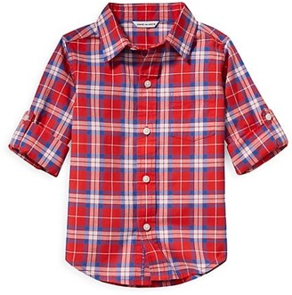 Saks Fifth Avenue Boys Clothing Shirts Short sleeved Shirts Little Boys & Boys Madras Plaid Short-Sleeve Shirt 