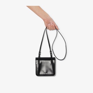 Jil Sander black Holster extra small leather shoulder bag