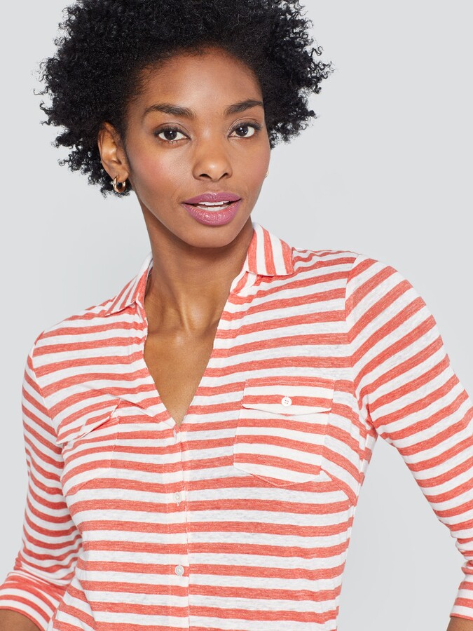 Orange And White Striped Top | Shop the world's largest collection 