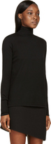 Thumbnail for your product : Dion Lee Black Wool Knit Cut-Out Back Turtleneck