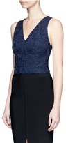 Thumbnail for your product : Alice + Olivia 'Lyla' floral guipure lace tank top