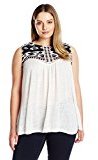 Thumbnail for your product : Lucky Brand Women's Plus-Size Shell with Embroidery In Lucky White