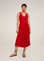 Thumbnail for your product : MANGO Pleated midi dress cherry - 2 - Women
