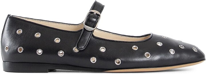 Ballerine Mary Jane in pelle traforata