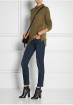 Thumbnail for your product : Jimmy Choo Legion suede-trimmed leather ankle boots