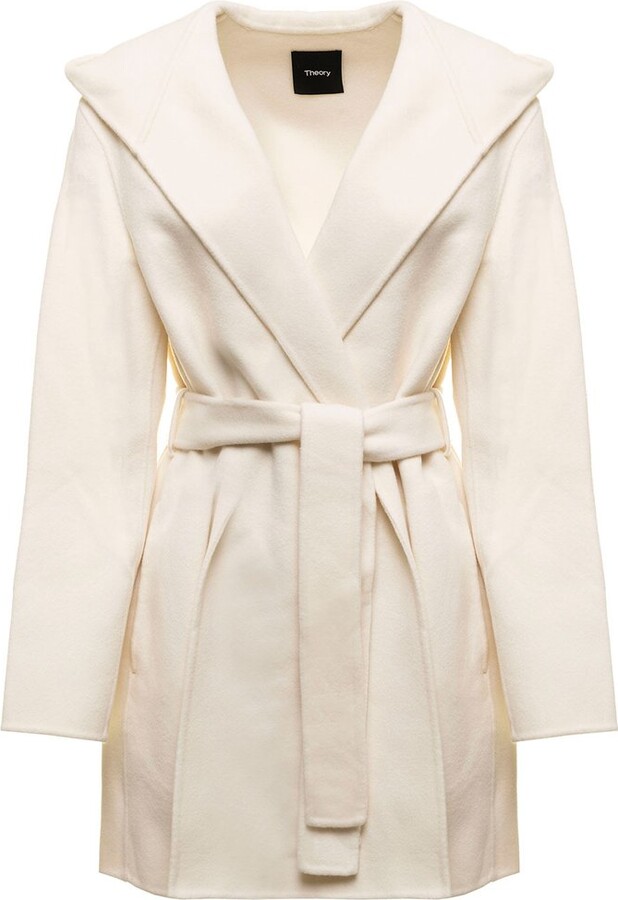 theory hooded coat